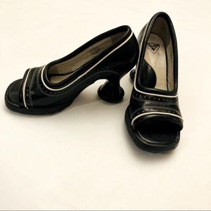 John Fluevog Mini’s Pipsqueak open toe heels